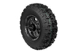 MASSFX 21x7-10 Front Tires & Gun Metal Wheel Kit for ATV, UTV, & SxS - 4-Ply-2pk